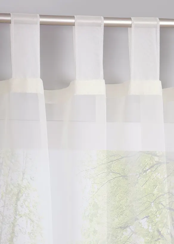 Transparante gordijnen (2 stuks) effen, bonprix
