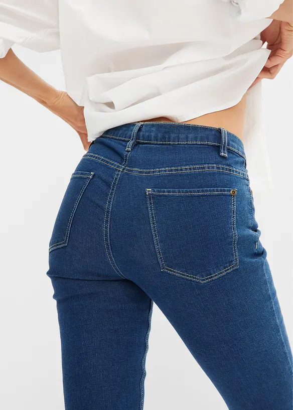 Skinny stretch jeans mid waist, bonprix