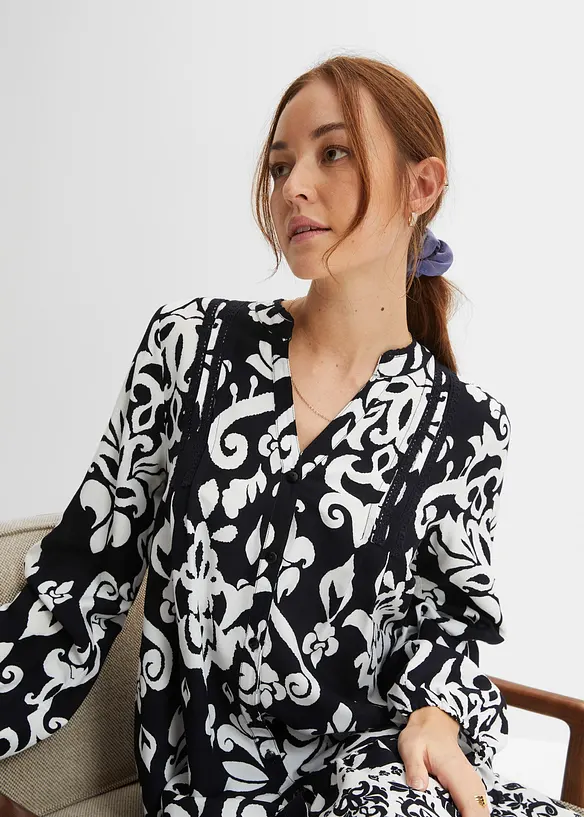 Tuniekjurk van vloeiende viscose, bonprix