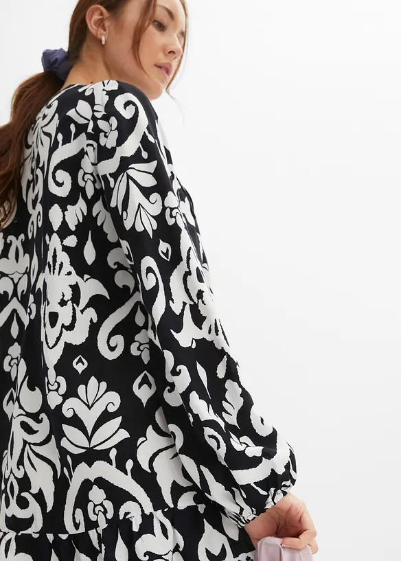 Tuniekjurk van vloeiende viscose, bonprix