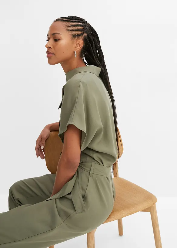 Jumpsuit met ceintuur, bonprix