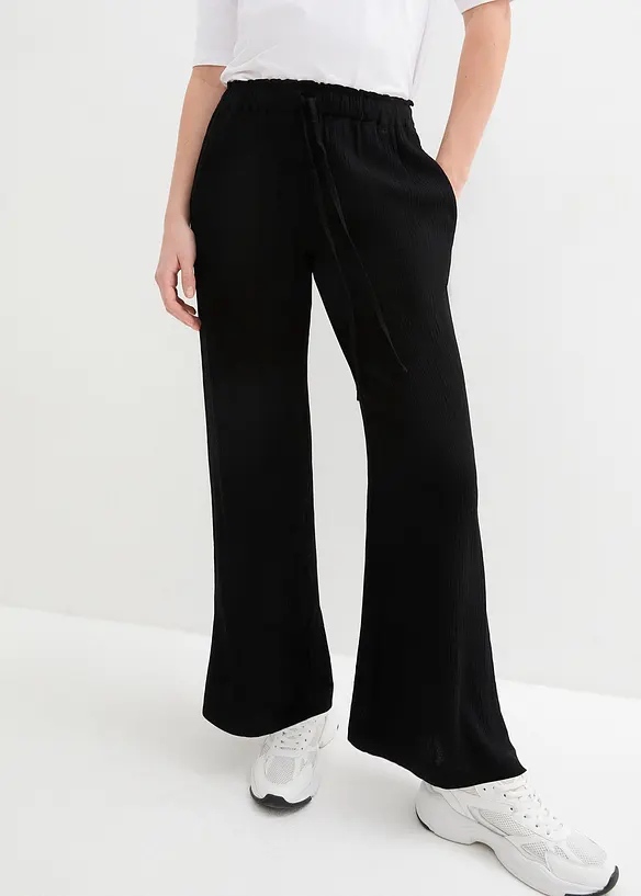 Palazzo broek van pure viscose, bonprix