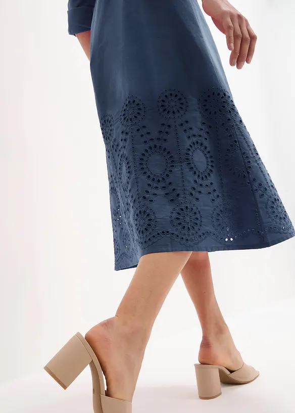 Overhemdjurk met broderie anglaise, bonprix