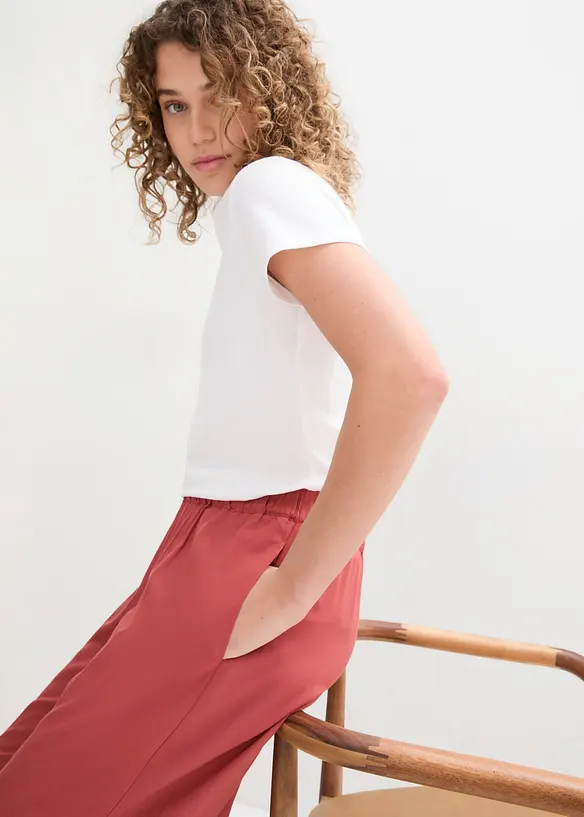 Vijde culotte van viscose, bonprix