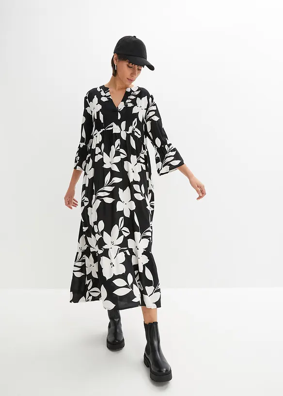 Maxi jurk van viscose, bonprix