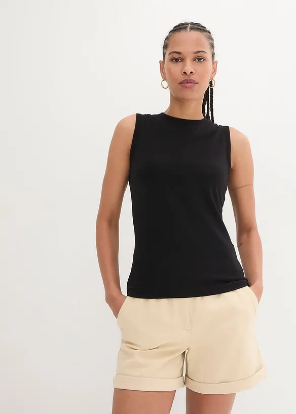 Jersey top met biologisch katoen, bonprix