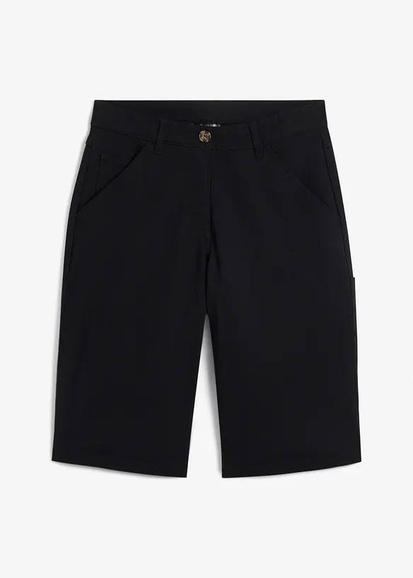 Knielange, katoenen bermuda met utility details, bonprix