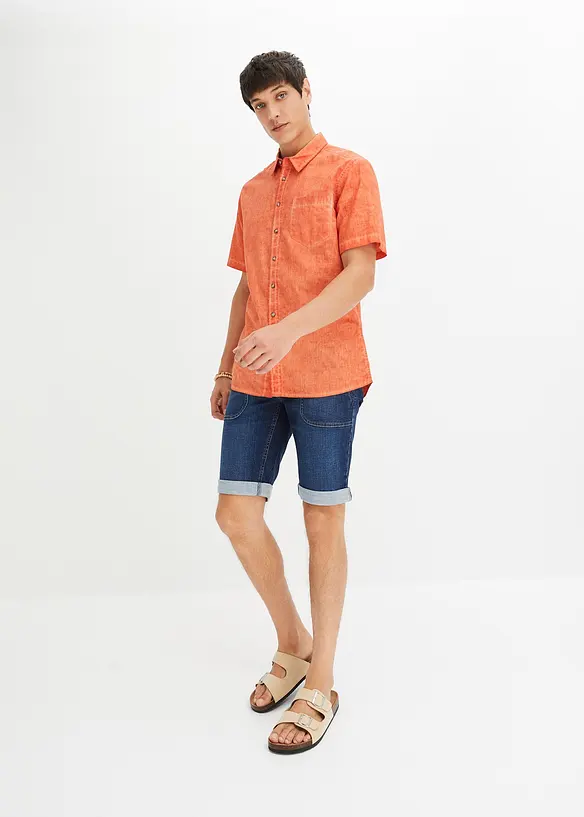 Stretch jeans bermuda, regular fit, bonprix