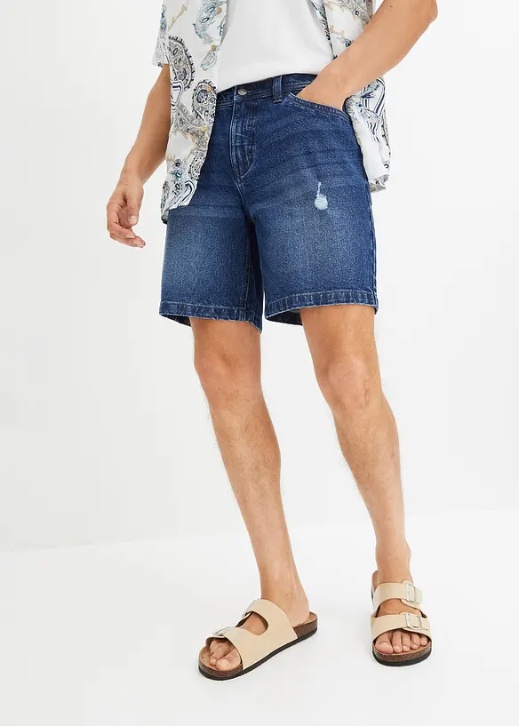 Lange stretch jeans short, regular fit, bonprix