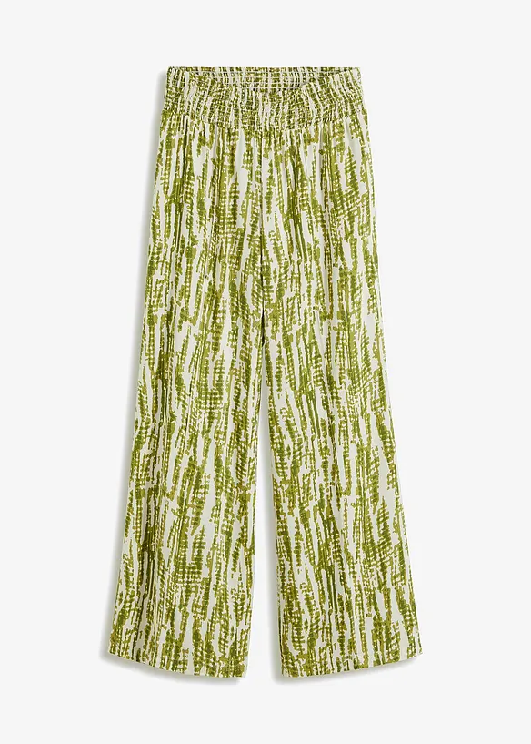 Broek met gesmokte band, bonprix
