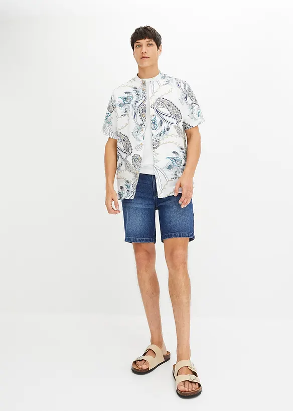 Lange stretch jeans short, regular fit, bonprix