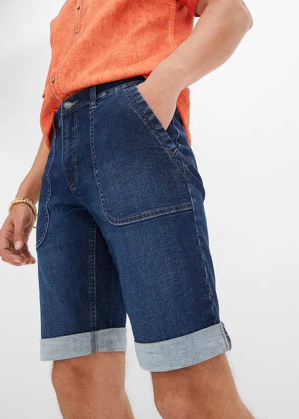 Stretch jeans bermuda, regular fit, bonprix