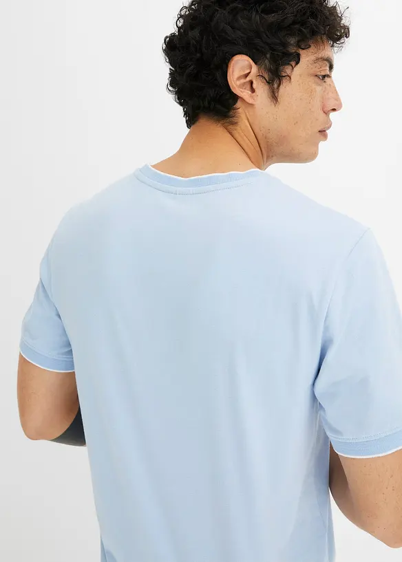 T-shirt met details in layerlook, bonprix