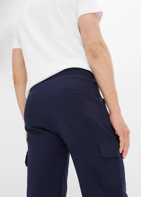 Lange sweat cargo bermuda, regular fit, bonprix