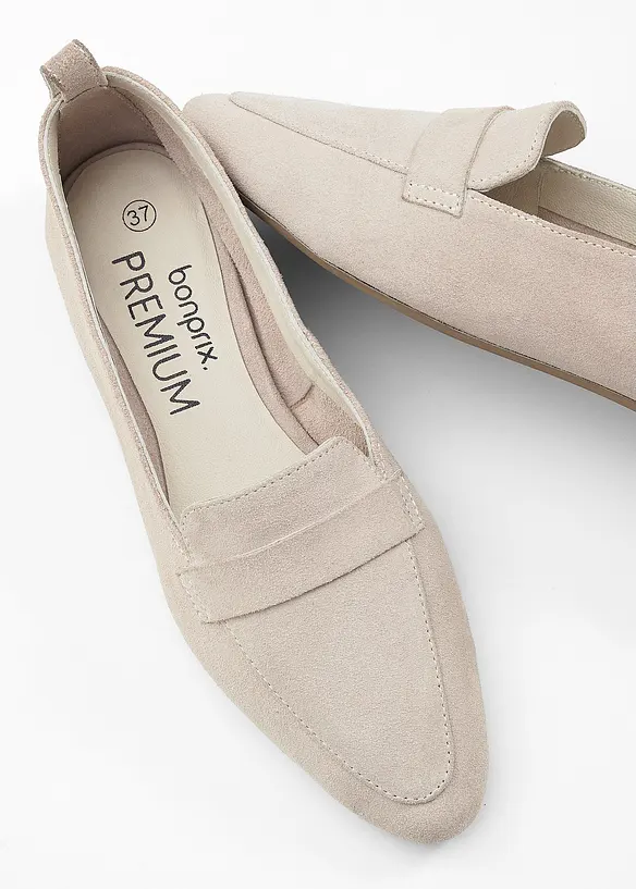 Leren loafers, bonprix