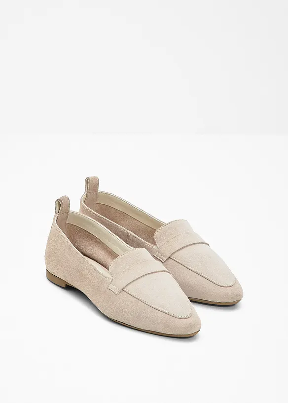 Leren loafers, bonprix
