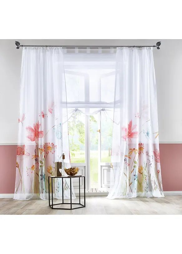 Effen vouwgordijn met gerecycled polyester, bonprix