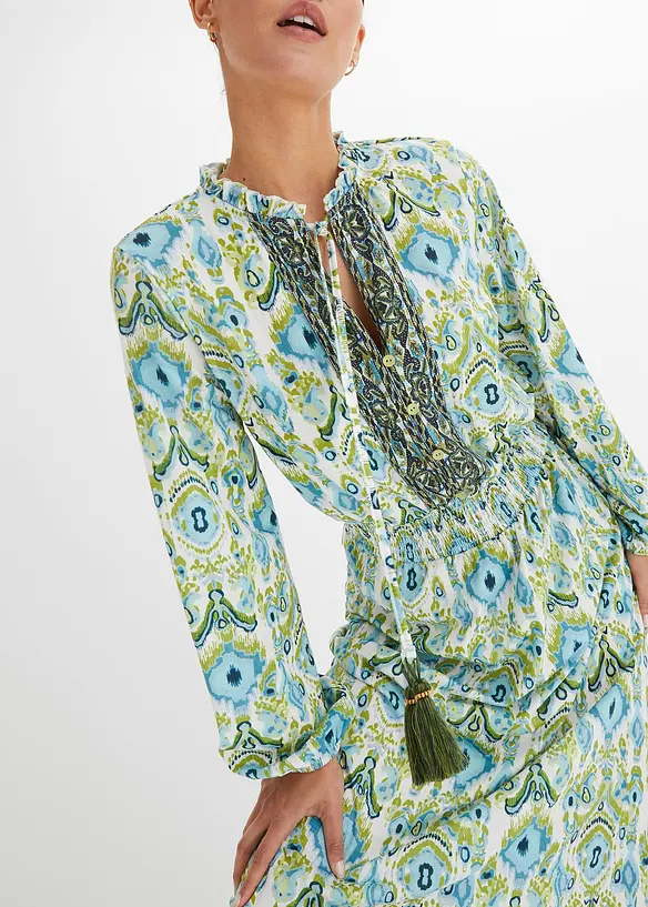 Gedessineerde maxi jurk, bonprix