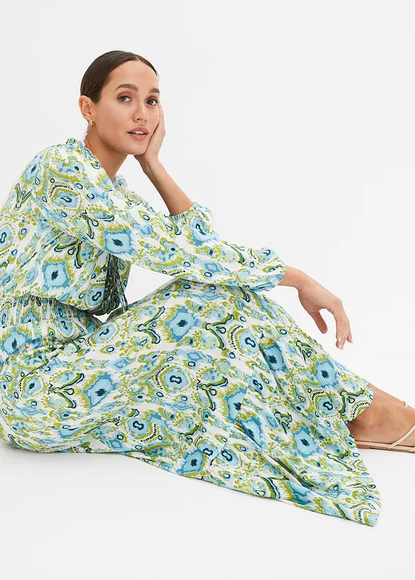 Gedessineerde maxi jurk, bonprix