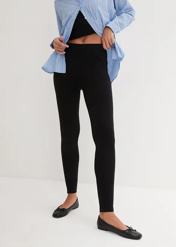 Legging met biologisch katoen (set van 2), bonprix