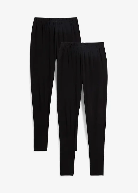 Legging met biologisch katoen (set van 2), bonprix