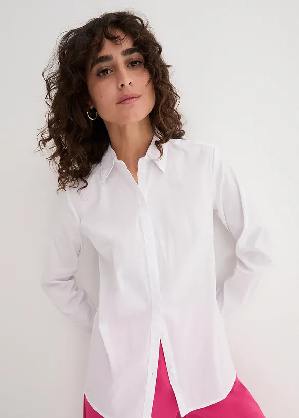Stretch blouse, lange mouw, bonprix