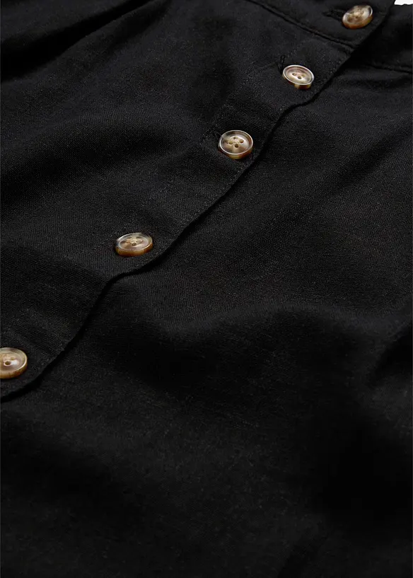 Midi rok met linnen, bonprix