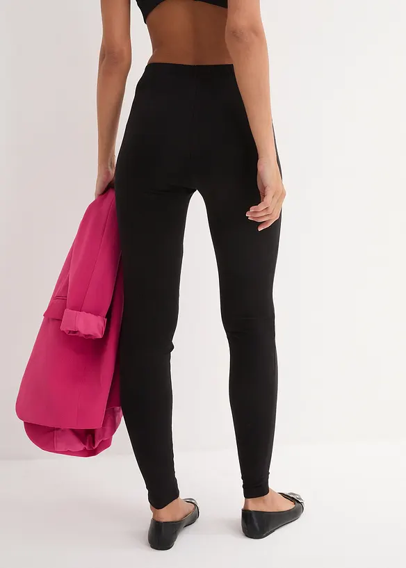 Stretch legging met biologisch katoen (set van 2), bonprix