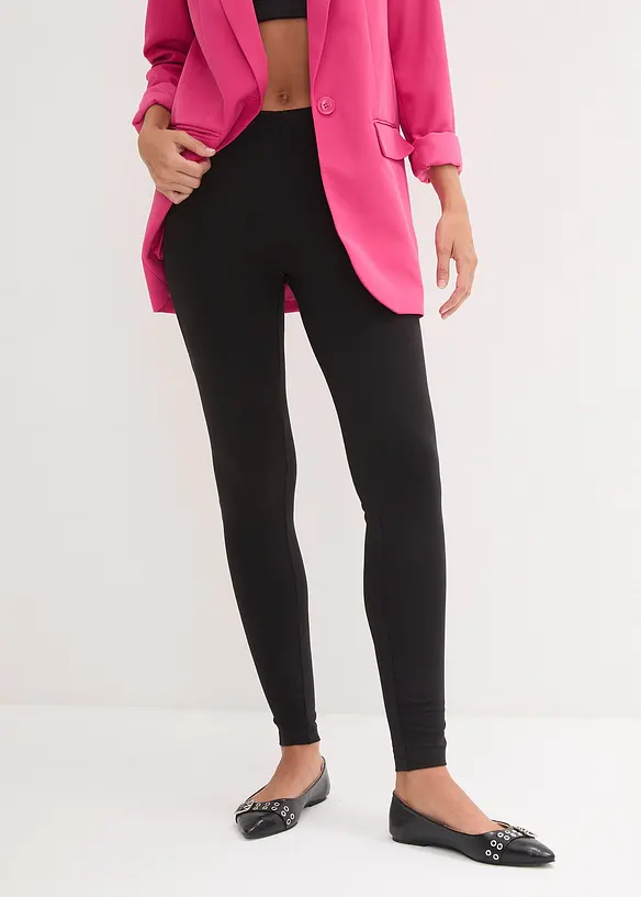 Stretch legging met biologisch katoen (set van 2), bonprix