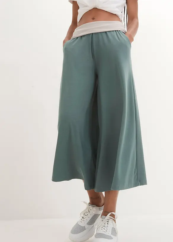 Culotte van shirtstof, kuitlang, bonprix