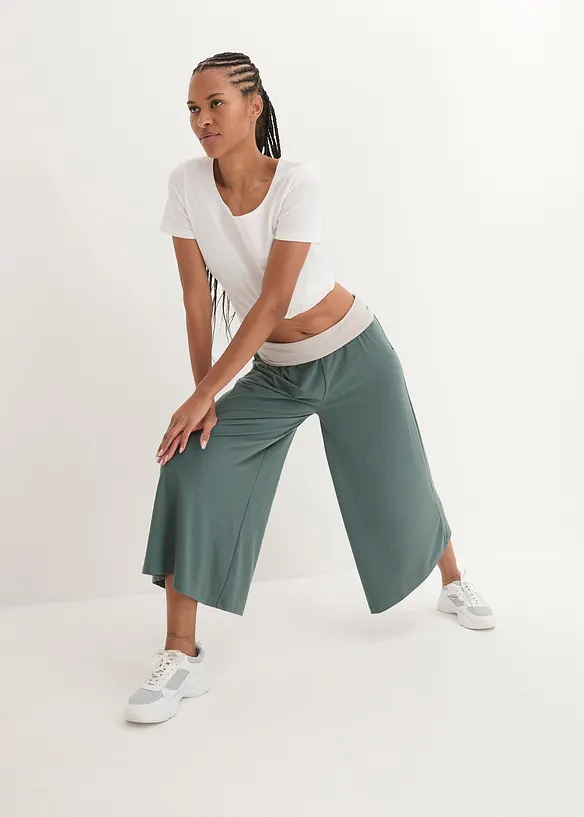 Culotte van shirtstof, kuitlang, bonprix