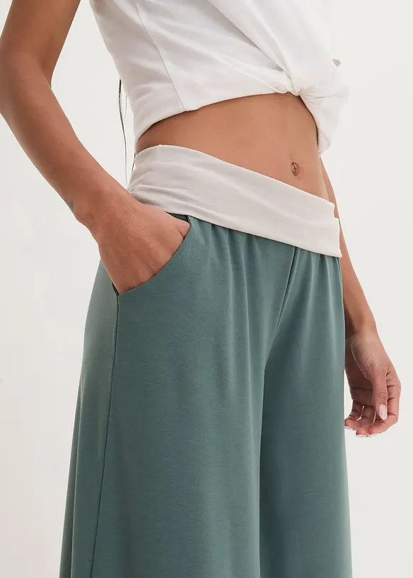 Culotte van shirtstof, kuitlang, bonprix