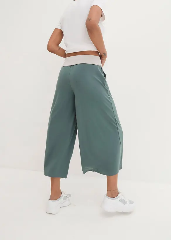 Culotte van shirtstof, kuitlang, bonprix