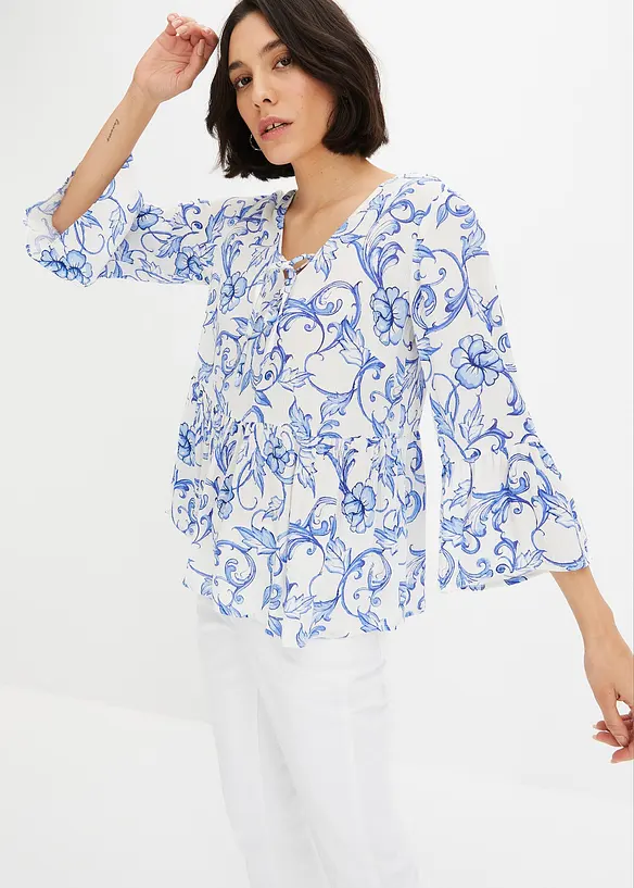 Tuniekblouse van soepele viscose, bonprix