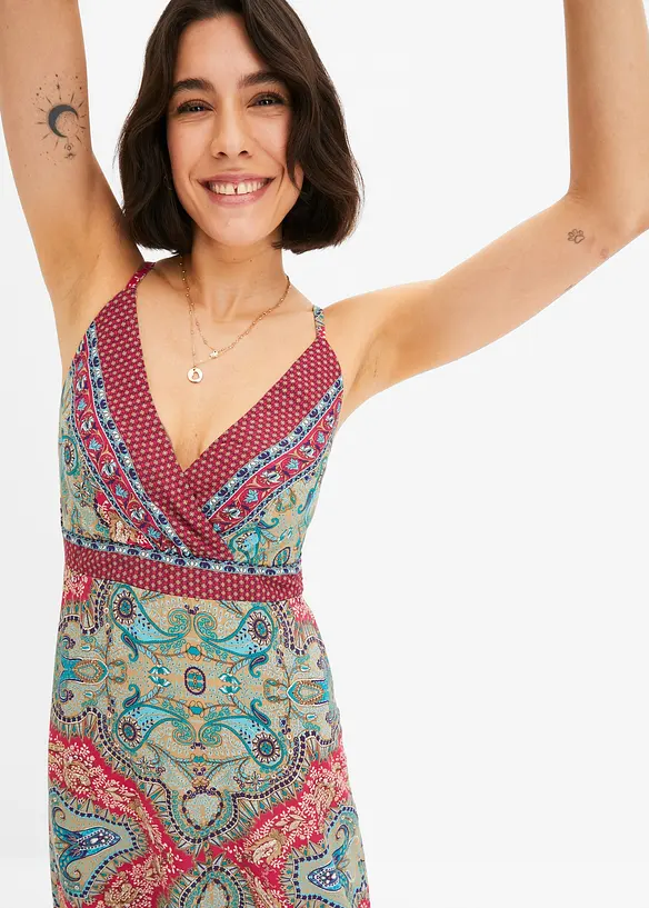 Gedessineerde midi jurk, bonprix