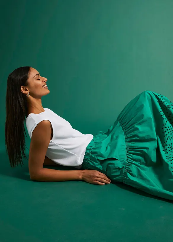 Midirok van puur katoen, bonprix