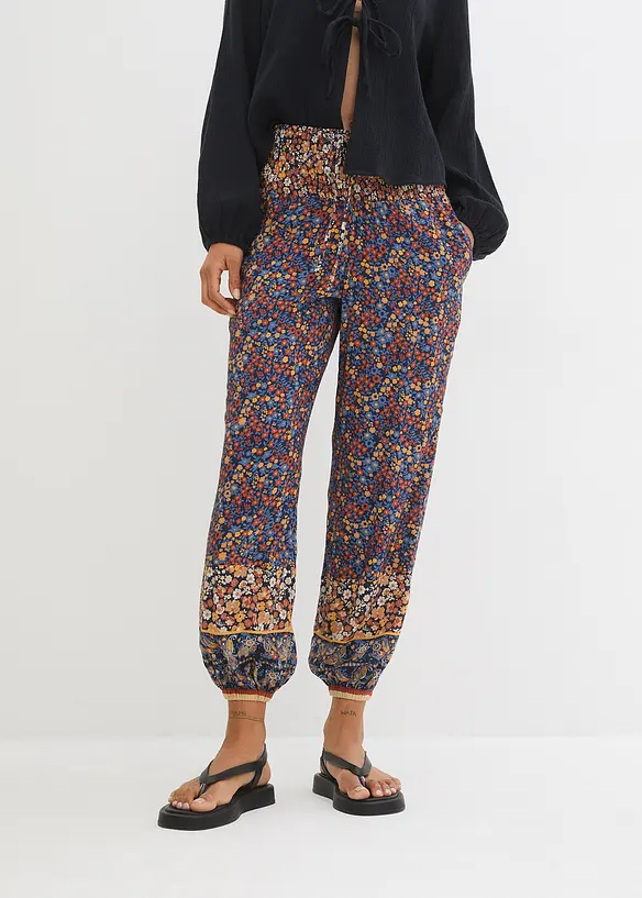 Instapbroek van soepele viscose, bonprix