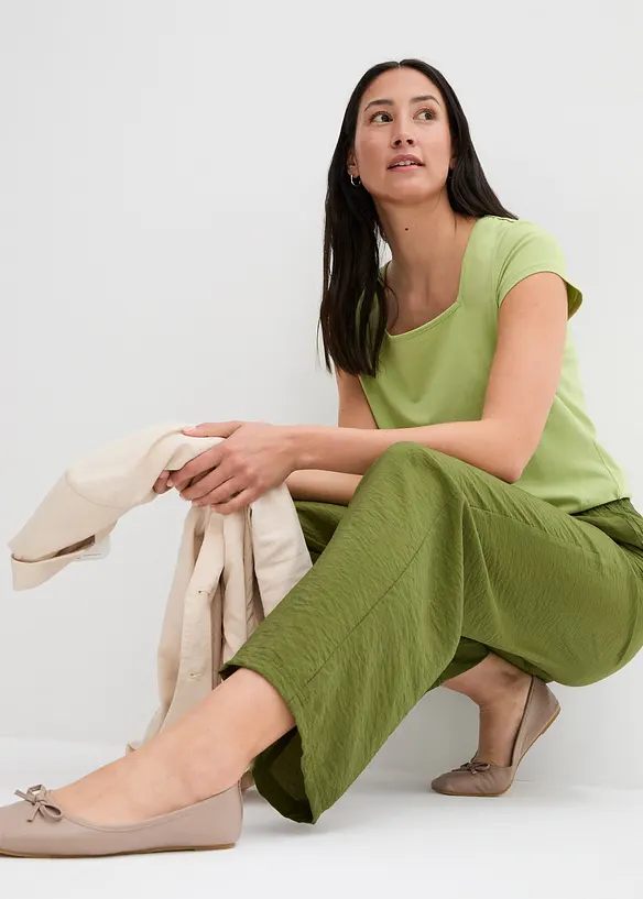 Marlene broek met elastische tailleband van viscosemix, bonprix