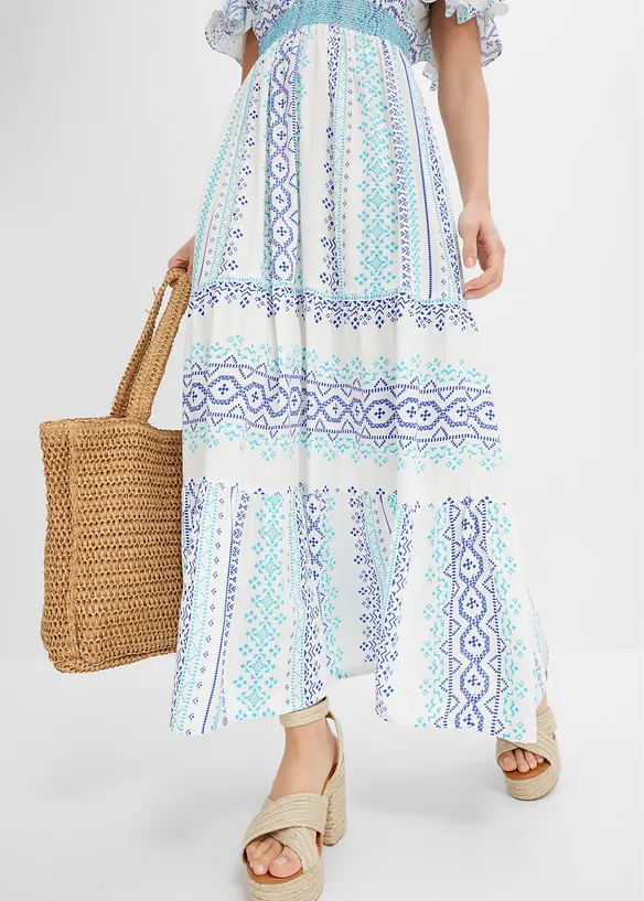 Gedessineerde maxi jurk, bonprix
