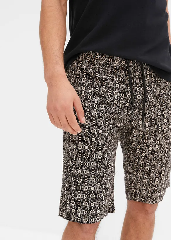 Chino bermuda met linnen, bonprix
