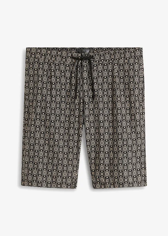 Chino bermuda met linnen, bonprix