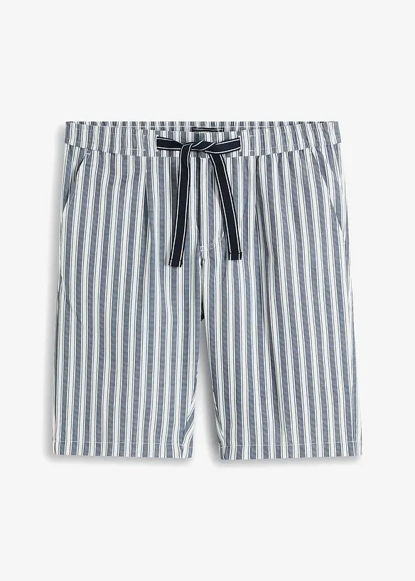 Chino bermuda met bandplooien, bonprix