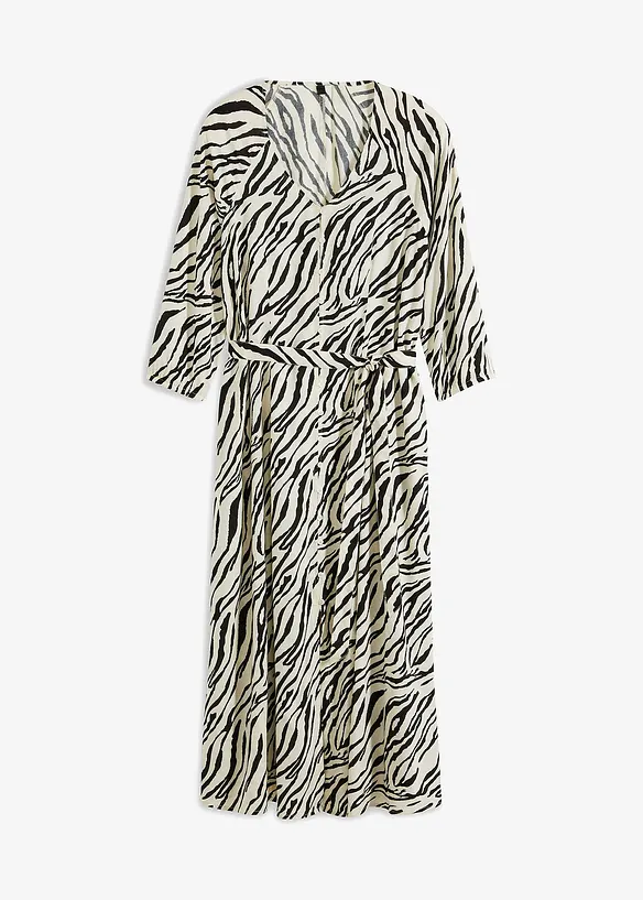 Midi jurk van soepele viscose, bonprix