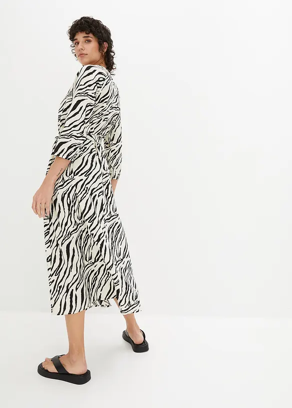 Midi jurk van soepele viscose, bonprix