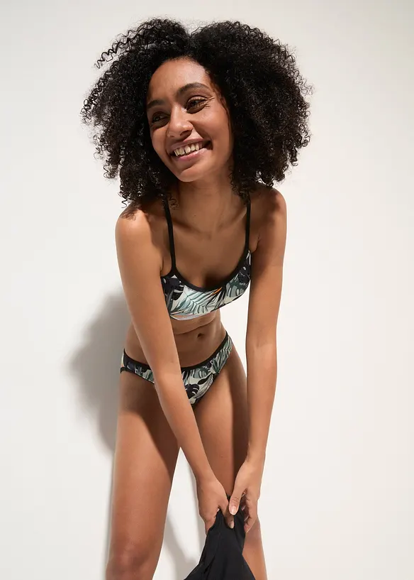 Oversized tankini met bralette top (3-dlg. set), bonprix