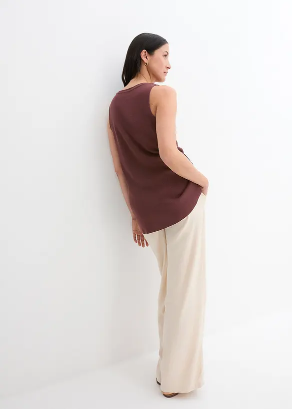 Longtop van katoen met carréhals, bonprix