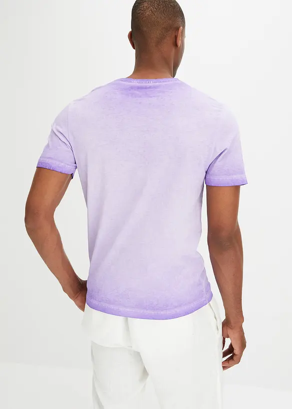 T-shirt in washed out look van biologisch katoen, bonprix