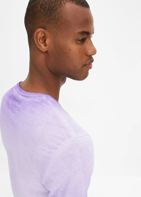 T-shirt in washed out look van biologisch katoen, bonprix