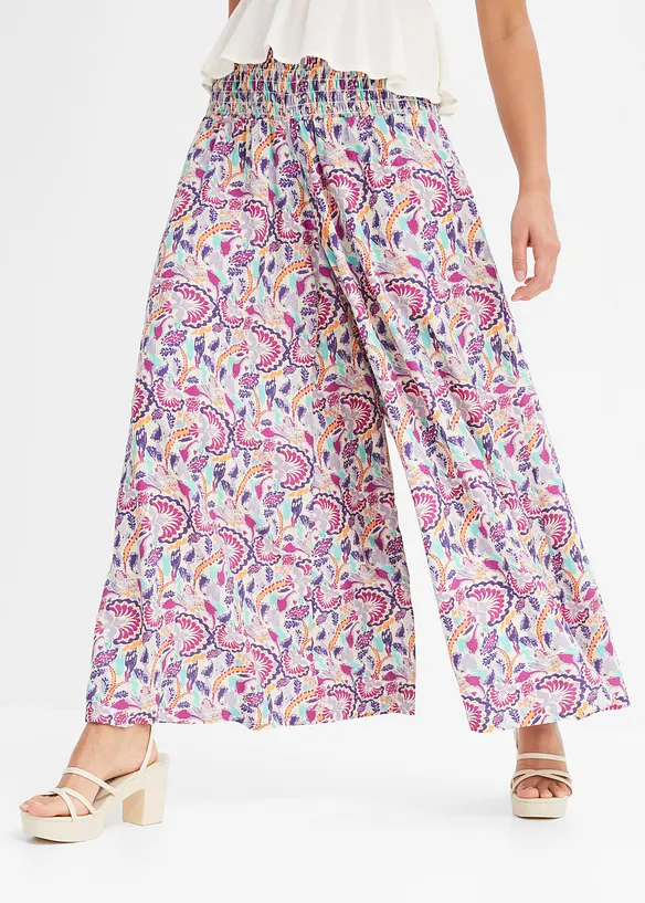 Palazzo broek van soepele viscose, bonprix
