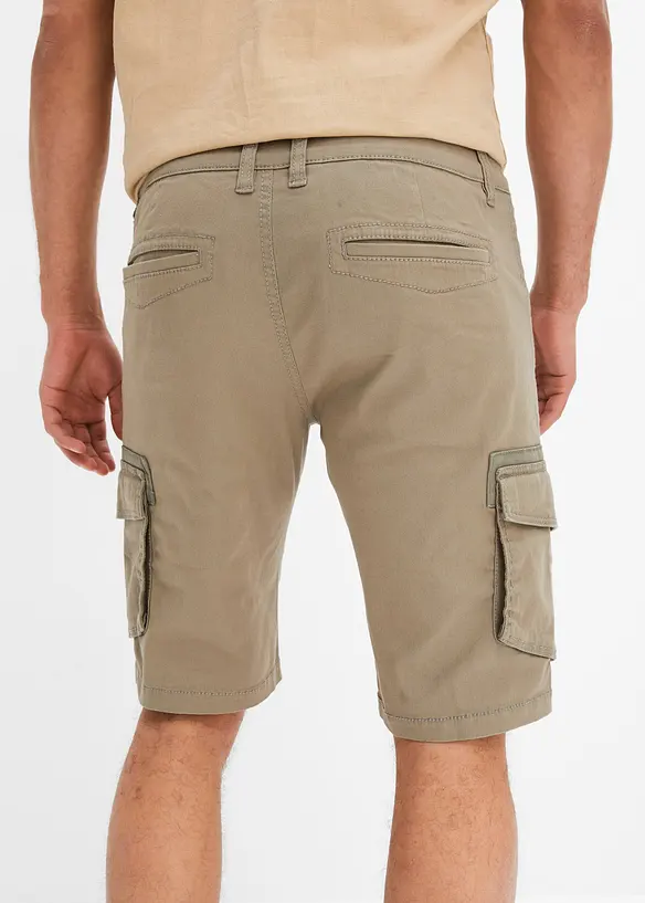 Stretch cargo bermuda, regular fit, bonprix